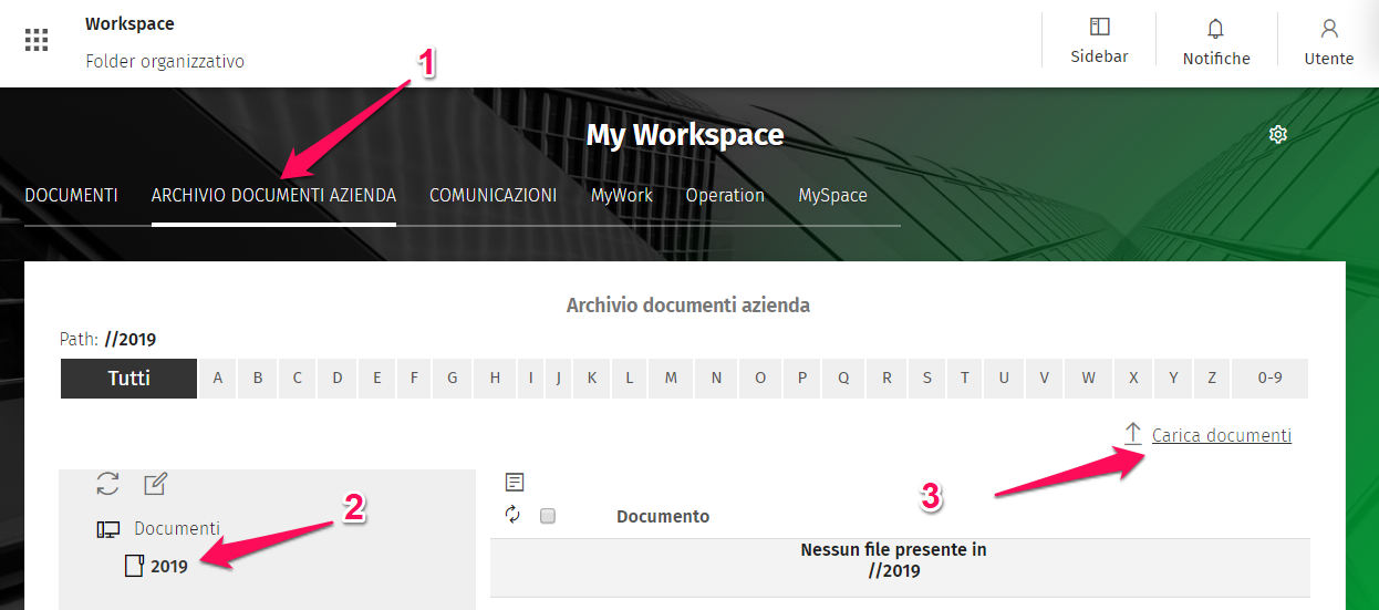 Come inserisco i documenti su myBOX Studio Cartello